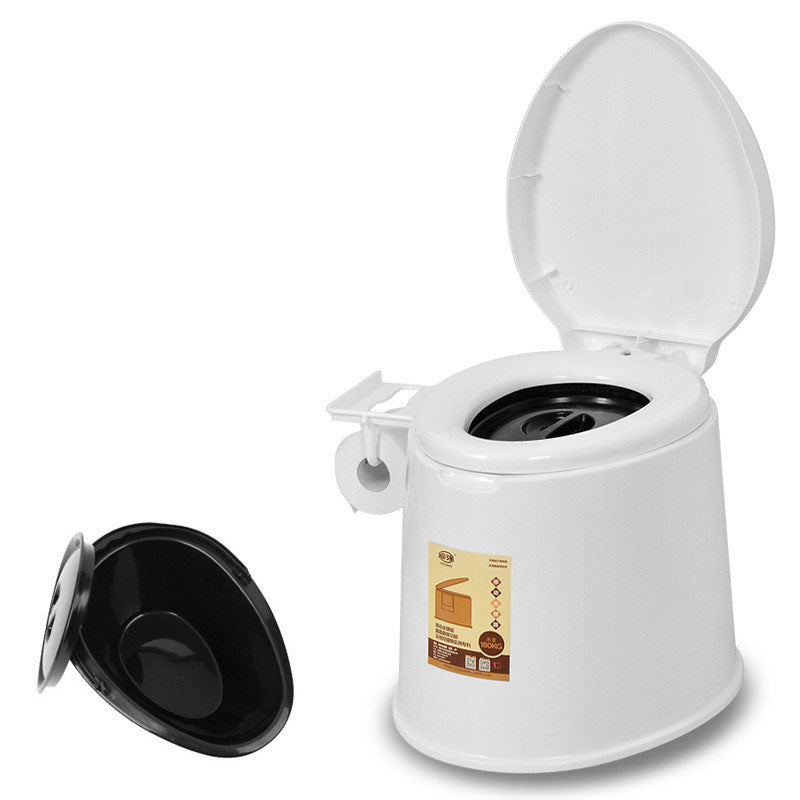 Contemporary Plastic Toilet Vloermontage Toiletpot met Zitting voor Badkamer
