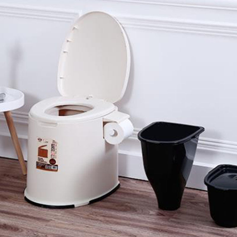 Contemporary Plastic Toilet Vloermontage Toiletpot met Zitting voor Badkamer