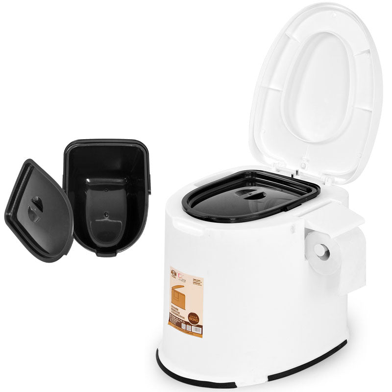 Contemporary Plastic Toilet Vloermontage Toiletpot met Zitting voor Badkamer