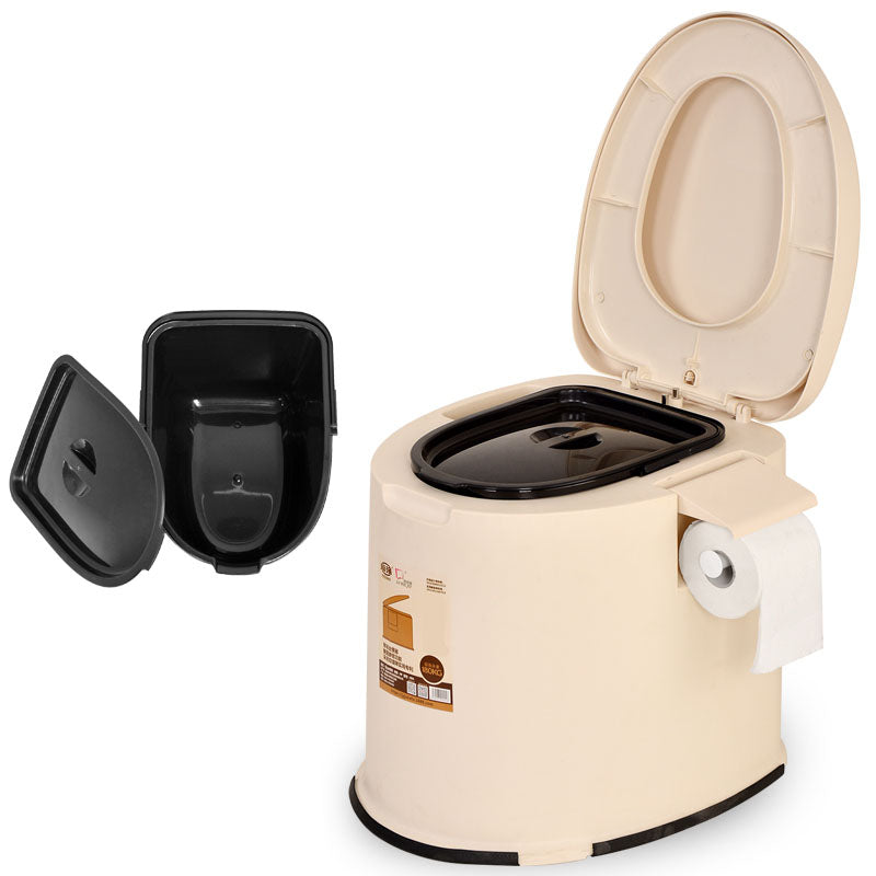 Contemporary Plastic Toilet Vloermontage Toiletpot met Zitting voor Badkamer