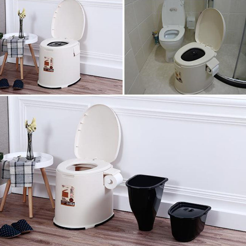 Contemporary Plastic Toilet Vloermontage Toiletpot met Zitting voor Badkamer
