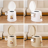 Contemporary Plastic Toilet Vloermontage Toiletpot met Zitting voor Badkamer