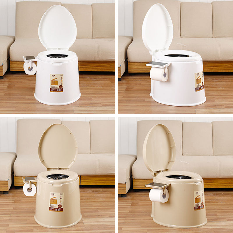 Contemporary Plastic Toilet Vloermontage Toiletpot met Zitting voor Badkamer