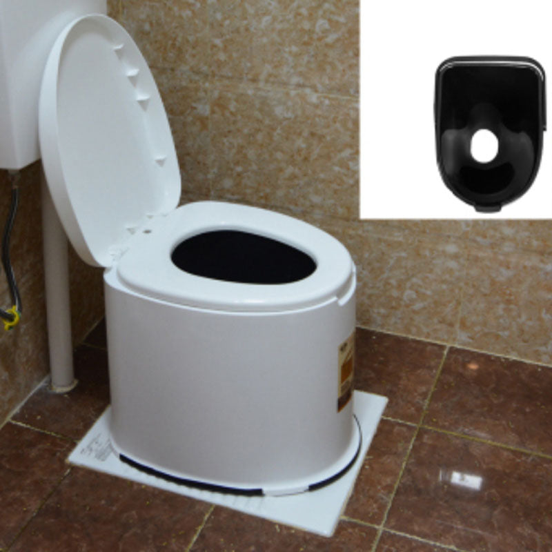 Contemporary Plastic Toilet Vloermontage Toiletpot met Zitting voor Badkamer
