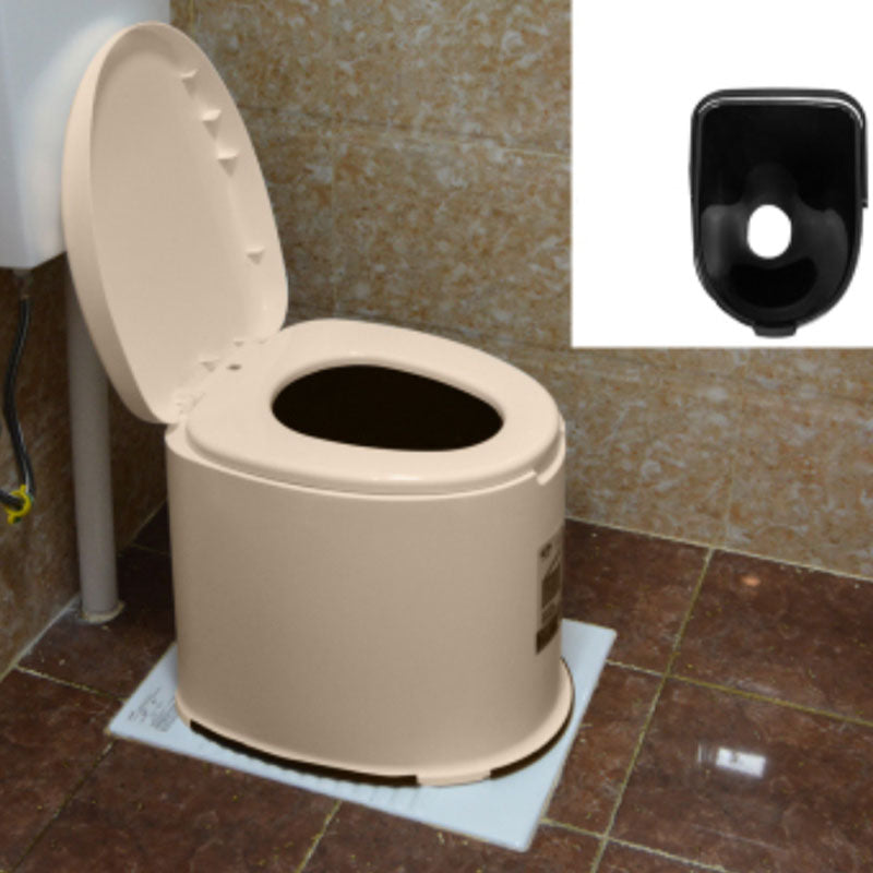 Contemporary Plastic Toilet Vloermontage Toiletpot met Zitting voor Badkamer