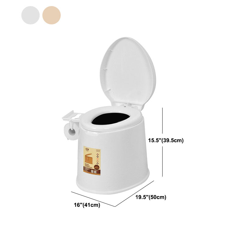 Contemporary Plastic Toilet Vloermontage Toiletpot met Zitting voor Badkamer