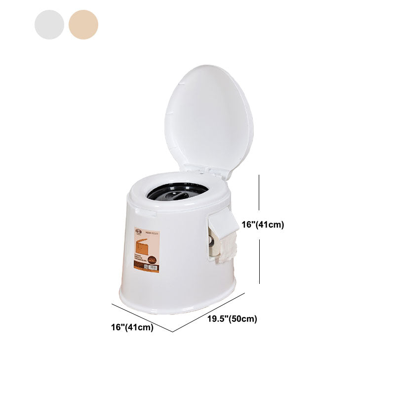 Contemporary Plastic Toilet Vloermontage Toiletpot met Zitting voor Badkamer