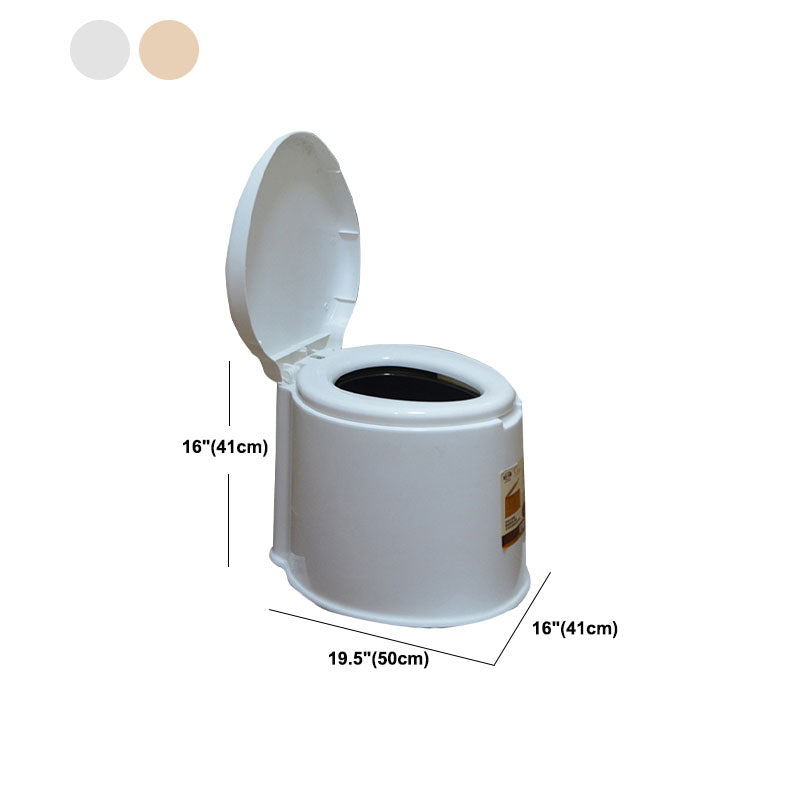Contemporary Plastic Toilet Vloermontage Toiletpot met Zitting voor Badkamer