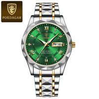Waterdichte luxe herenarmbandhorloge van topmerk met verlichting