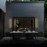 Arisha Moderne Lineaire Buitenwandlamp Metaal Acryl Tuin Gang
