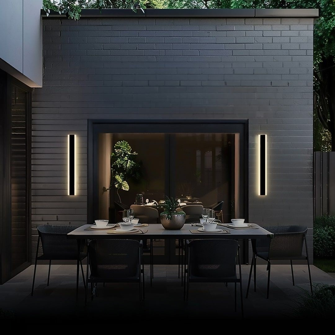 Arisha Moderne Lineaire Buitenwandlamp Metaal Acryl Tuin Gang