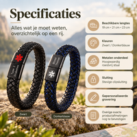 Custom AlertBand | Medische ID Armband voor Sporters & Outdoorliefhebbers