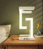 OpulentGlow Geometrische Draadloze Oplaadlamp | Een verfijnde lamp die naadloos hedendaags design combineert met geavanceerde draadloze oplaadefficiëntie.