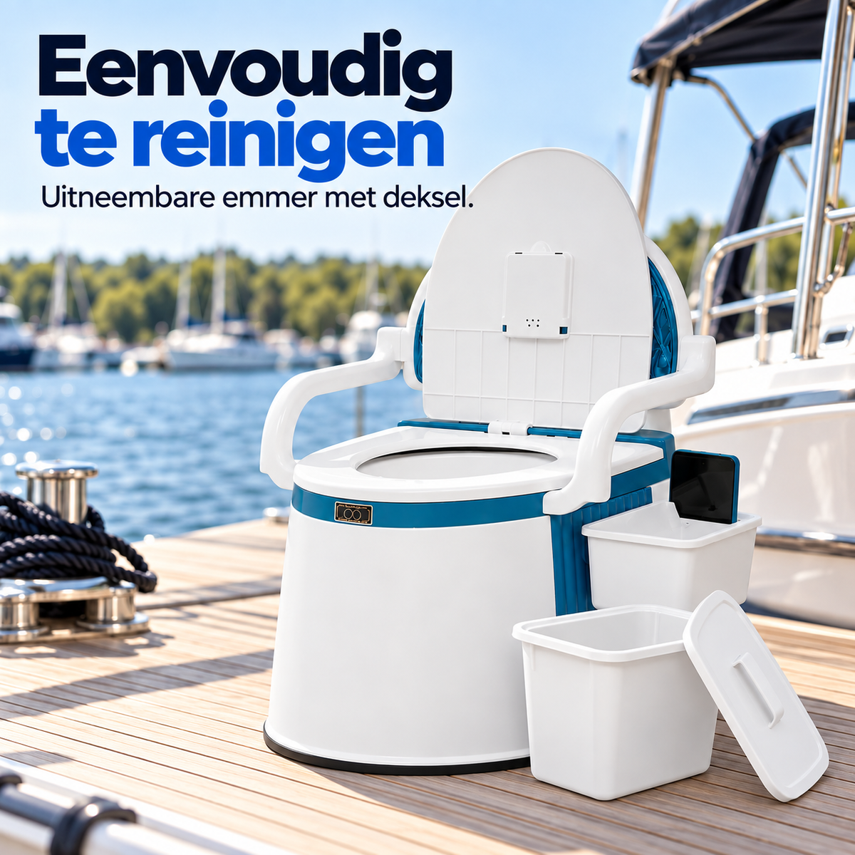 Draagbaar Boottoilet voor Boot, Watersport & Vissen