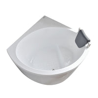 Hoek Acryl-Fiberglas Badkuip Moderne Witte Inbouw Badkuip