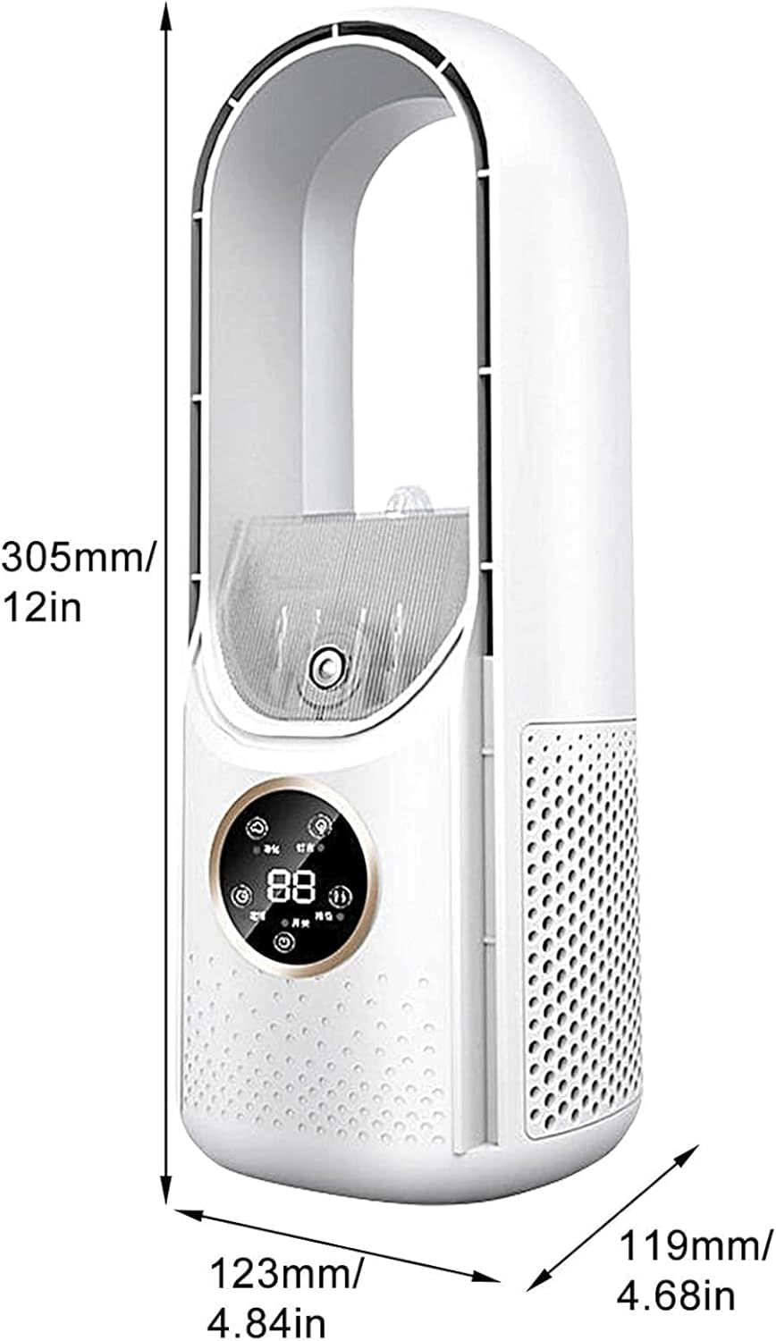 Airevo™ | Bladeloze USB-Ventilator | 6 Snelheden | Stil & Met Timer | Luchtbevochtiging