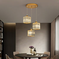 Vina Hanglamp Rond/Vierkant Nordisch. Metaal/Glas. Zwart/Goud. Woonkamer/Bar