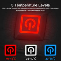 Verwarmde winterhandschoenen | Waterdicht en winddicht | 3 verwarmingsniveaus | Touchscreen-compatibel