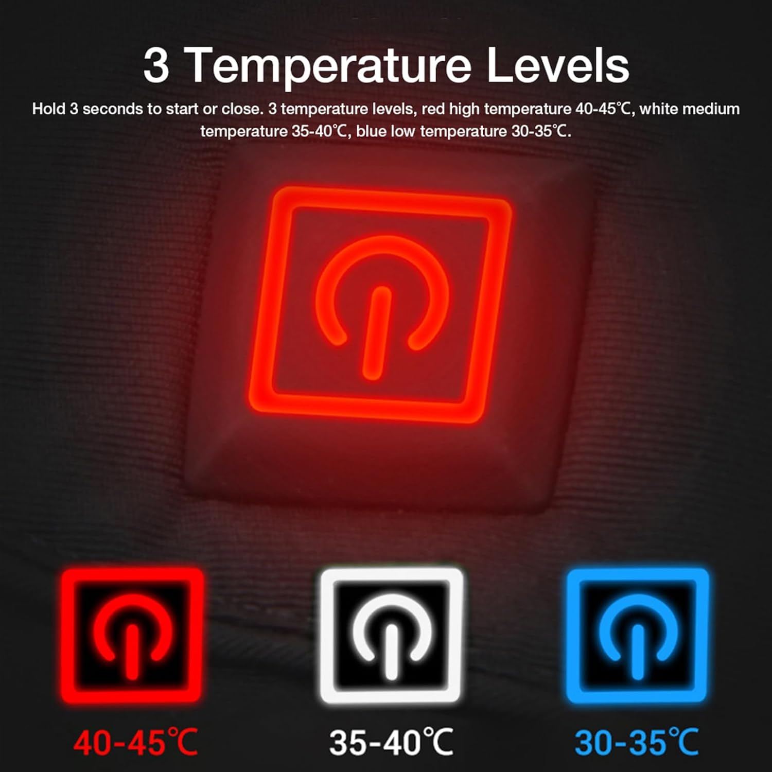 Verwarmde winterhandschoenen | Waterdicht en winddicht | 3 verwarmingsniveaus | Touchscreen-compatibel