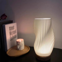 WaveLuxe - Elegante USB-lamp met dubbele schermen