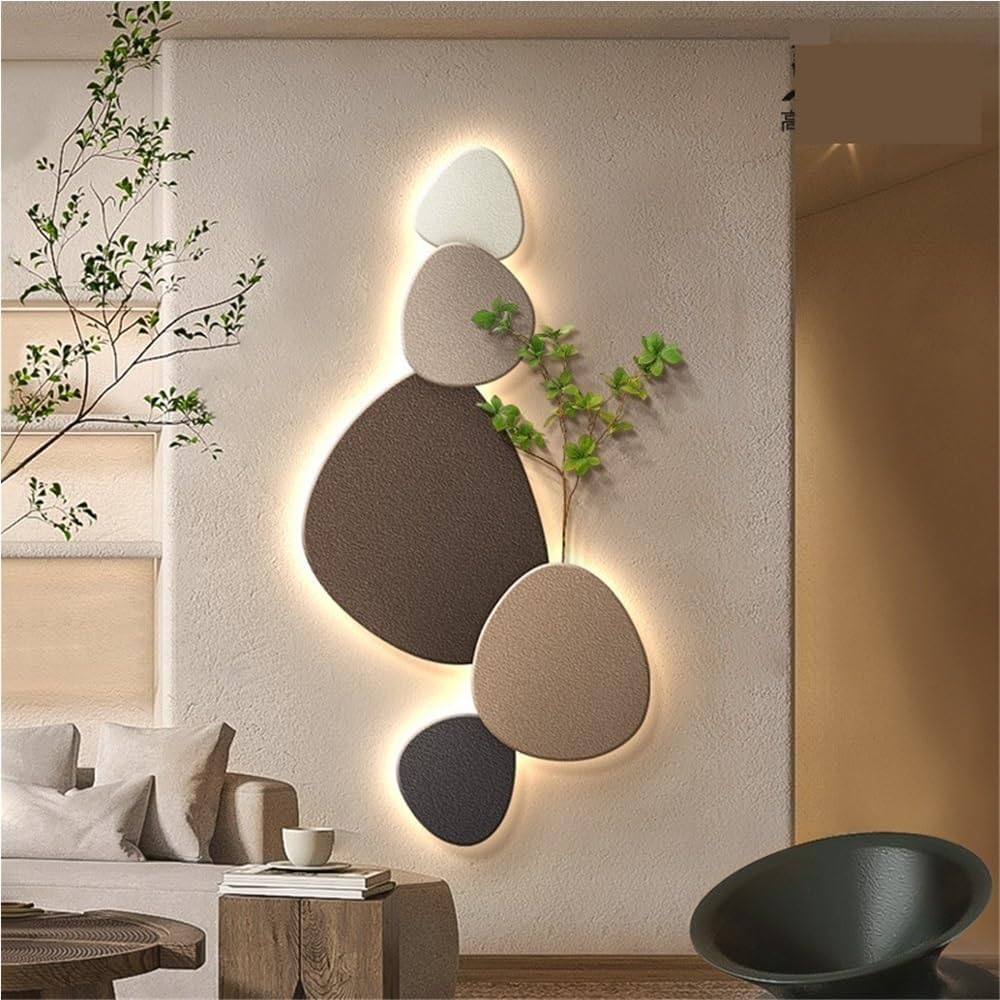 Moderne Wandlamp met Organisch Ontwerp en LED Verlichting voor Interieurs