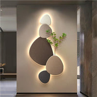 Moderne Wandlamp met Organisch Ontwerp en LED Verlichting voor Interieurs