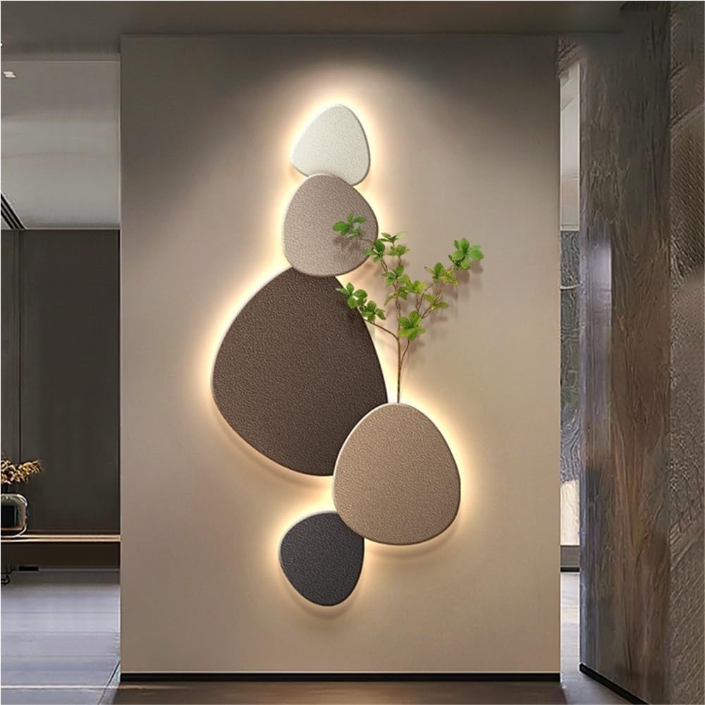 Moderne Wandlamp met Organisch Ontwerp en LED Verlichting voor Interieurs