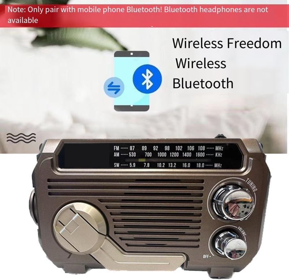 Dynamo en Zonnepaneel Noodradio voor Betrouwbare Communicatie en Verlichting