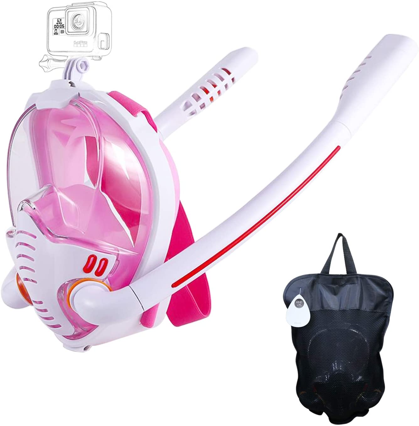 Snorkelmasker met Antifogdoeken, 180-Grad Panoramisch HD