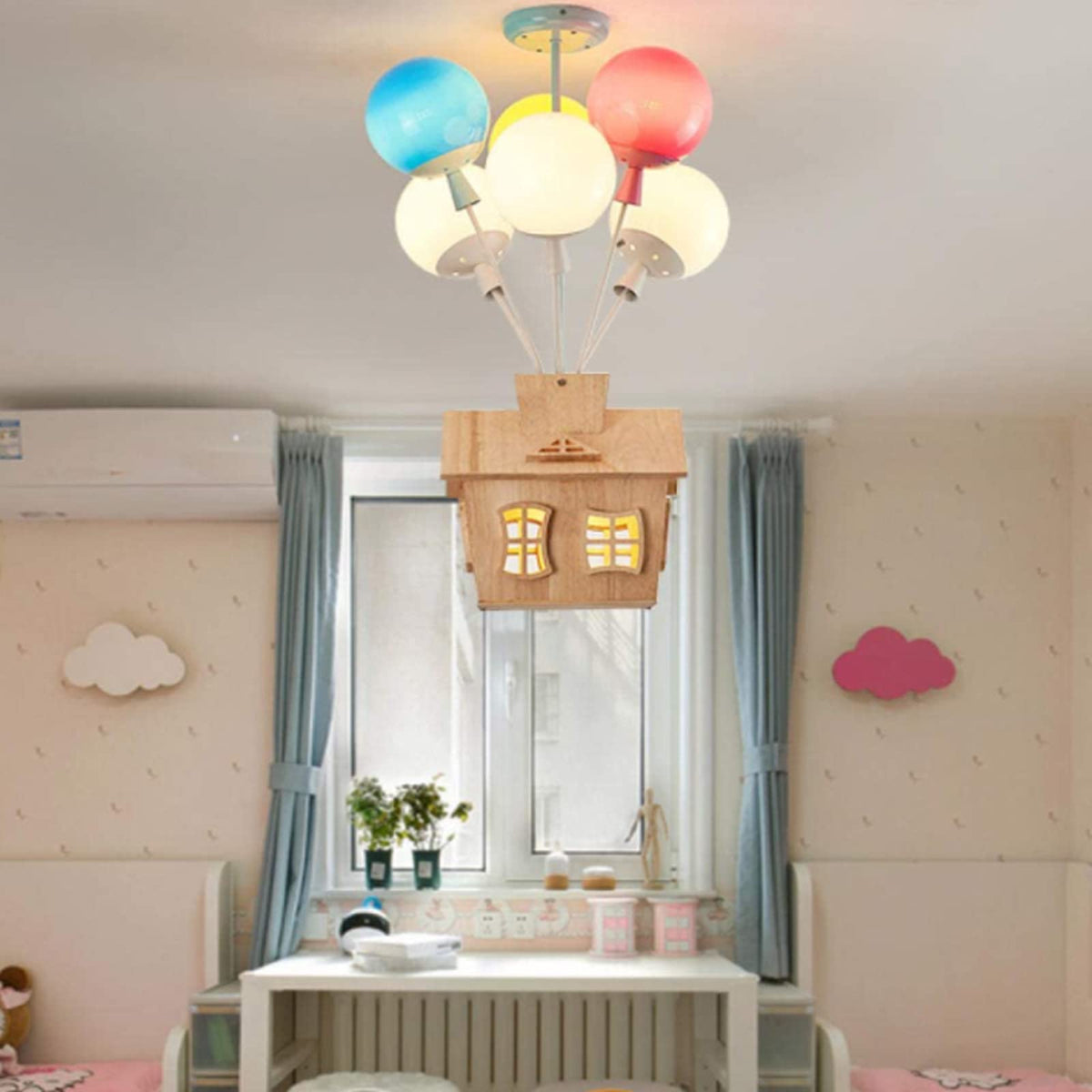 Aria Designer Plafondlamp Hout Kinderkamer