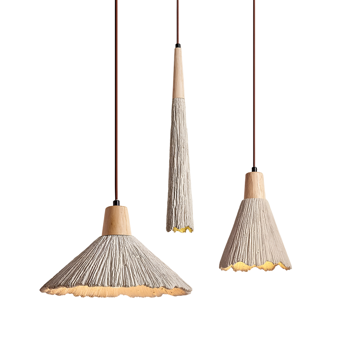 Crème Retro Wabi-Sabi LED Hanglamp