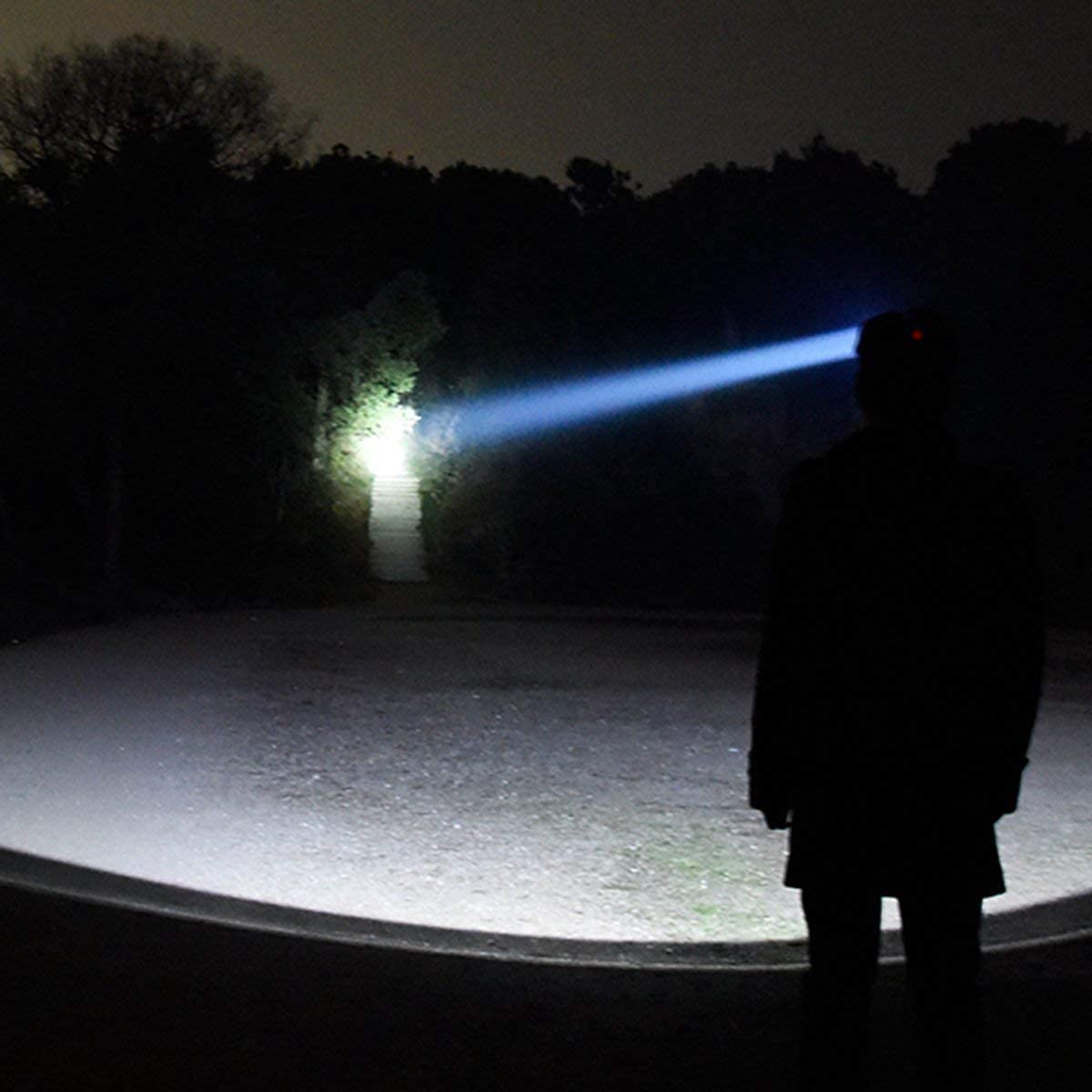 Skanto | Hqdz-Td 20000 Lumen Oplaadbare Hoofdlamp - Waterdicht, Verstelbaar Licht Voor Buiten, Jacht, Kamperen