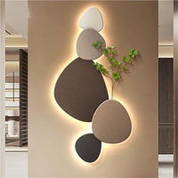 Moderne Wandlamp met Organisch Ontwerp en LED Verlichting voor Interieurs