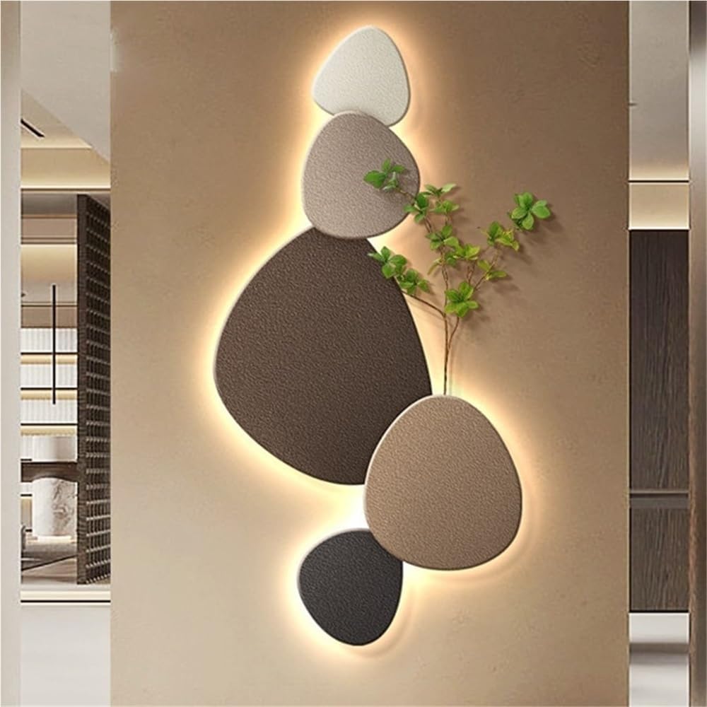 Moderne Wandlamp met Organisch Ontwerp en LED Verlichting voor Interieurs