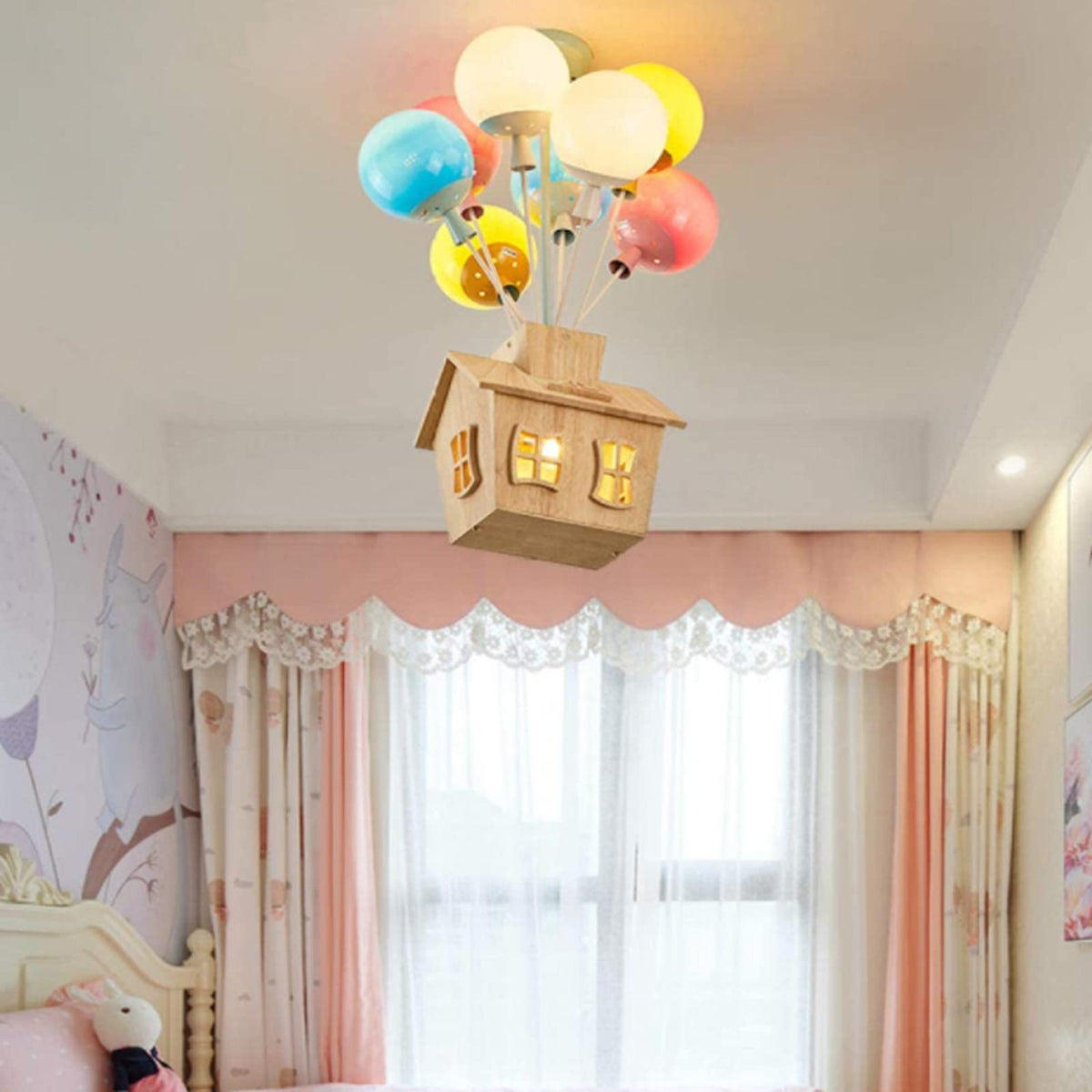 Aria Designer Plafondlamp Hout Kinderkamer