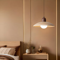 Japanse Wabi-Sabi Walnoot Hanglamp