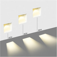 Nordic Frameless RVS Trap LED Wand 1-Licht