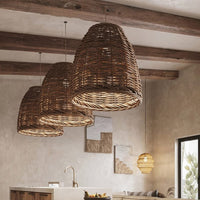 Ritta Hanglamp LED Vintage Rotan Woonkamer/Slaapkamer