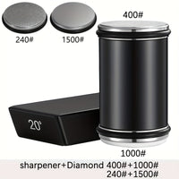 Schleifstein-Set EdgeCraft DuoSharp | Diamantsteen met Magnetische Bevestiging | 15° & 20° Slijp Hoek | Hout & Metaal