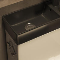 1-Piece Verlengd Spoeltoilet Keramische Toiletpot met Wasbak