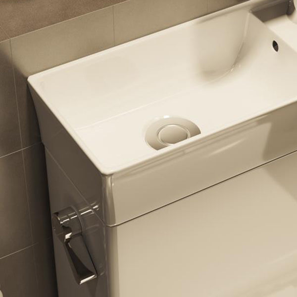 1-Piece Verlengd Spoeltoilet Keramische Toiletpot met Wasbak