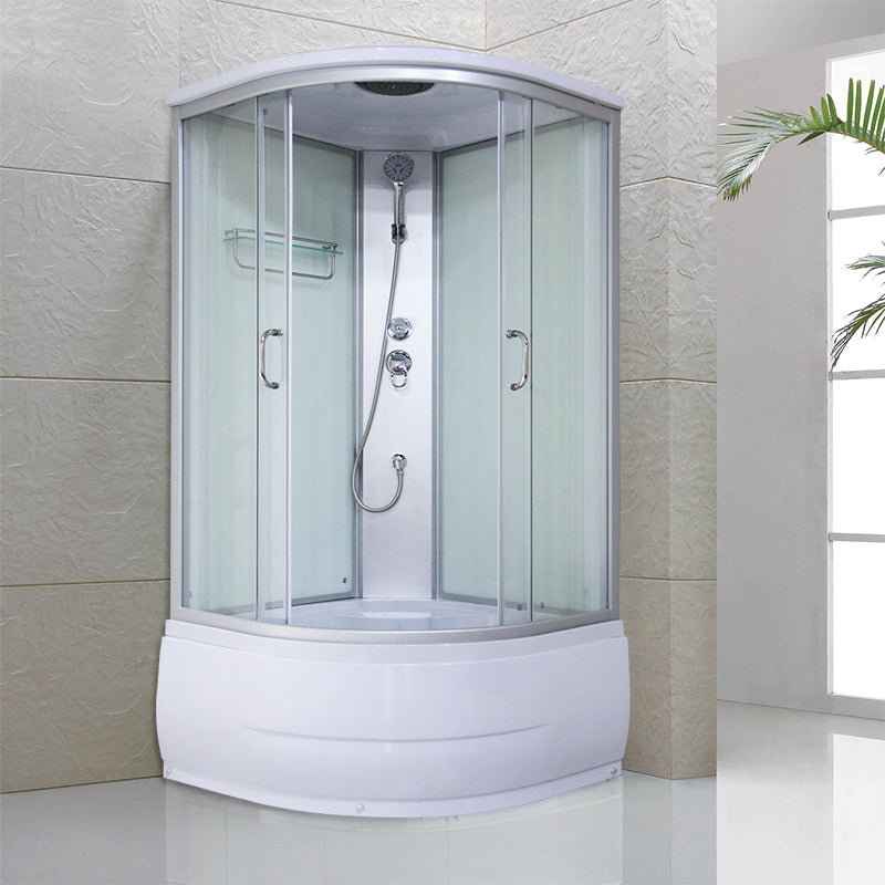 Hoek Ronde Bad & Douche Kit Dubbele Schuif Semi-Frame Bad & Douche Kit