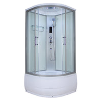 Hoek Ronde Bad & Douche Kit Dubbele Schuif Semi-Frame Bad & Douche Kit