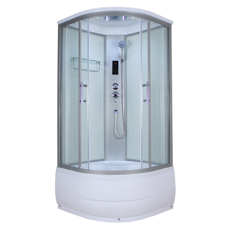Hoek Ronde Bad & Douche Kit Dubbele Schuif Semi-Frame Bad & Douche Kit