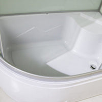 Hoek Ronde Bad & Douche Kit Dubbele Schuif Semi-Frame Bad & Douche Kit