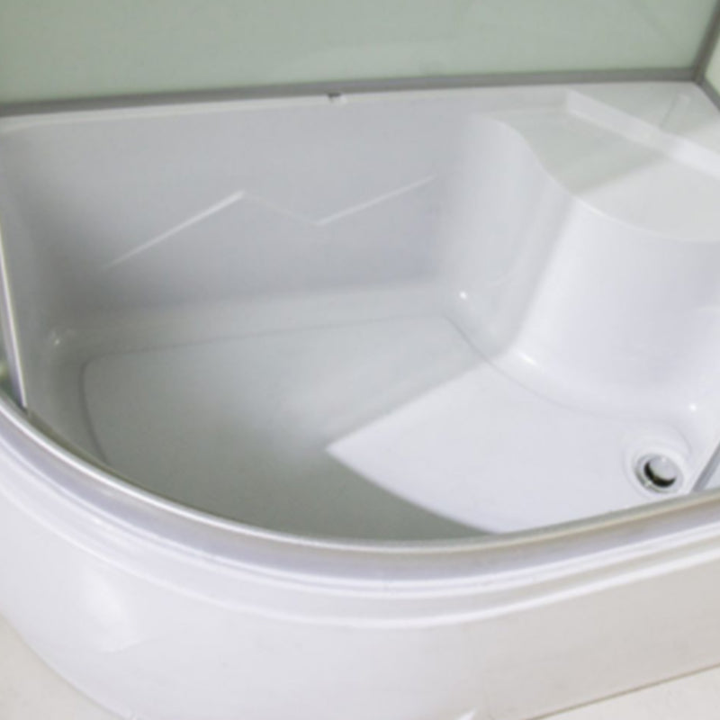 Hoek Ronde Bad & Douche Kit Dubbele Schuif Semi-Frame Bad & Douche Kit