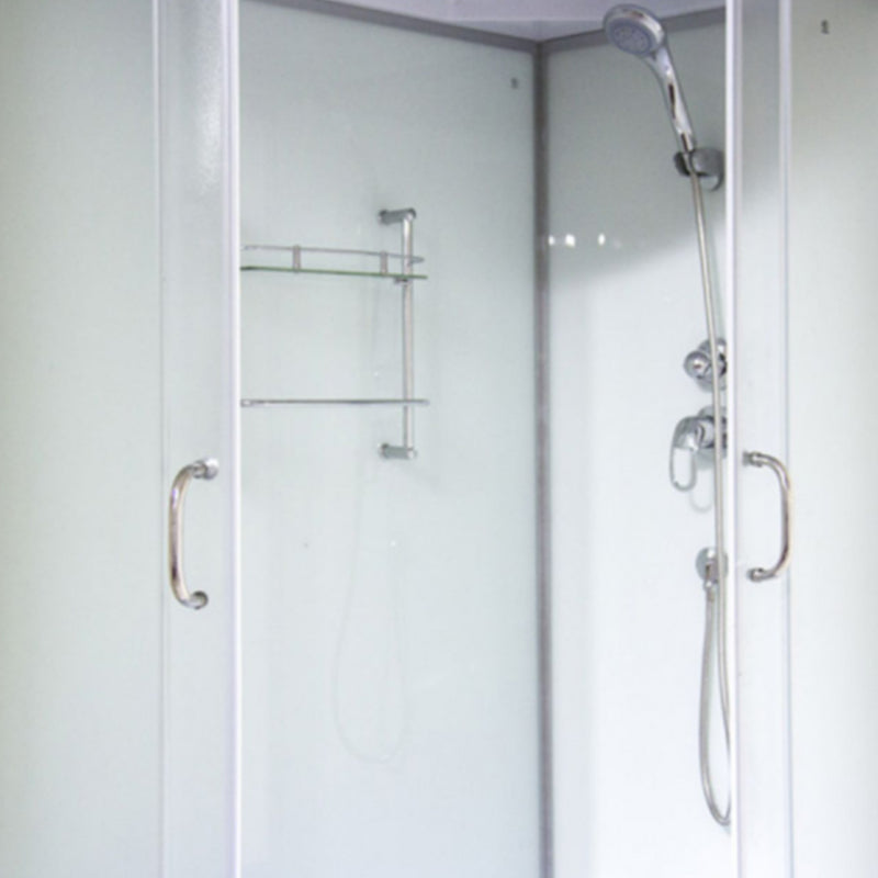 Hoek Ronde Bad & Douche Kit Dubbele Schuif Semi-Frame Bad & Douche Kit