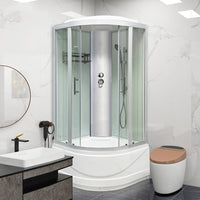 Ronde Bad & Douche Kit Dubbele Glijdende Geharde Glazen Bad & Douche Kit