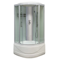 Ronde Bad & Douche Kit Dubbele Glijdende Geharde Glazen Bad & Douche Kit