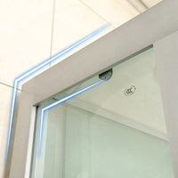 Ronde Bad & Douche Kit Dubbele Glijdende Geharde Glazen Bad & Douche Kit